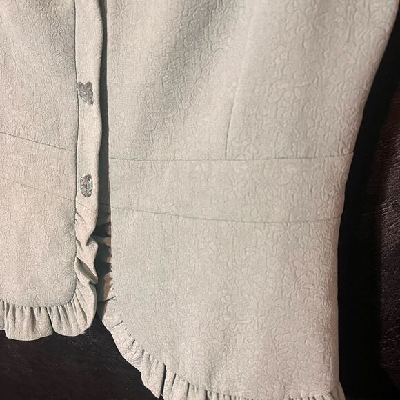 Danny & Nicole Mint Floral Two Piece Skirt Set Size 8 - Picture 5 of 16